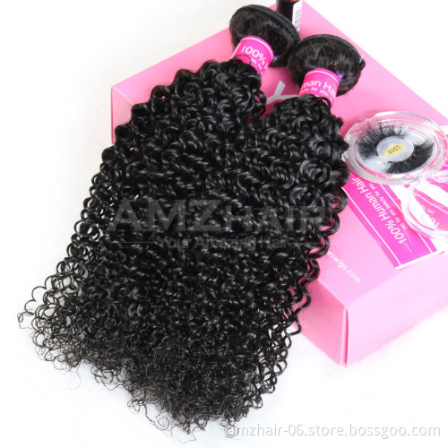 Wholesale Price 10A Brazilian Kinky Curly Human Hair Weave Bundle Extensions Natural Color Cuticle Aligned Human Hair Bundle